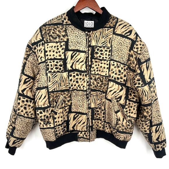 VINTAGE 80'S 90'S IOIO Design 100% Linen Size Large L Puffer Jacket Coat Shirt - Picture 1 of 9